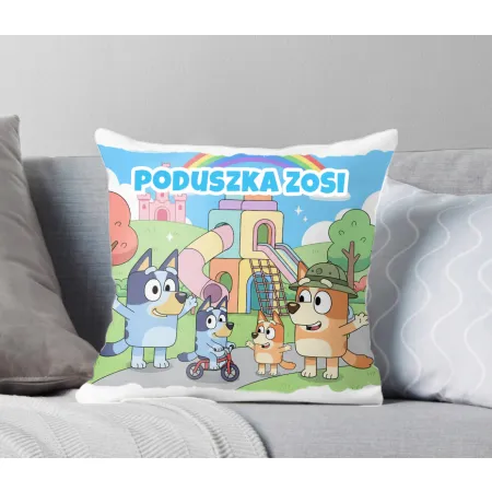 KUBEK + PODUSZKA zestaw z Bluvi i Rodzinką – Personalizowany Prezent Dla Dziecka